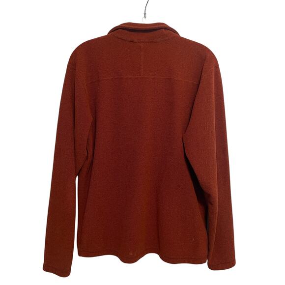 The North Face Cap Rock 1/4 Zip Fleece Pullover Mens Medium Rust Sweatshirt - Picture 4 of 9